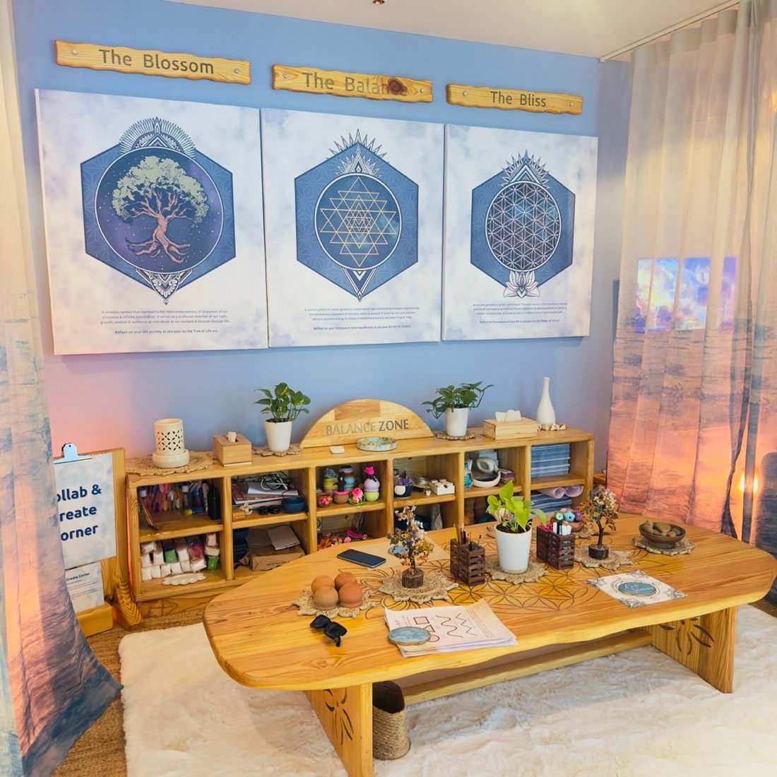 The Balance area inside Zen Garden